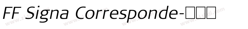 FF Signa Corresponde字体转换